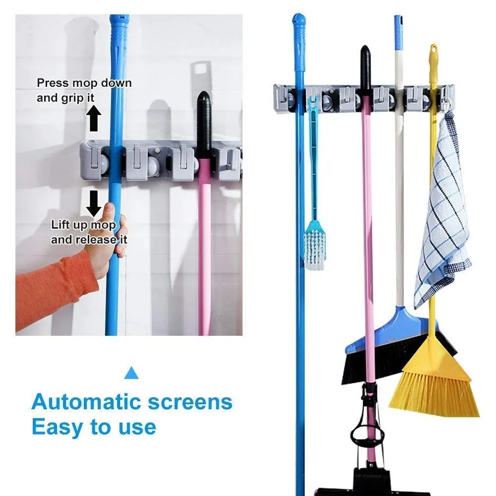 5 Slots Mop & Broom Holder