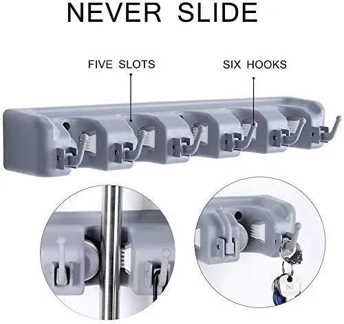 5 Slots Mop & Broom Holder
