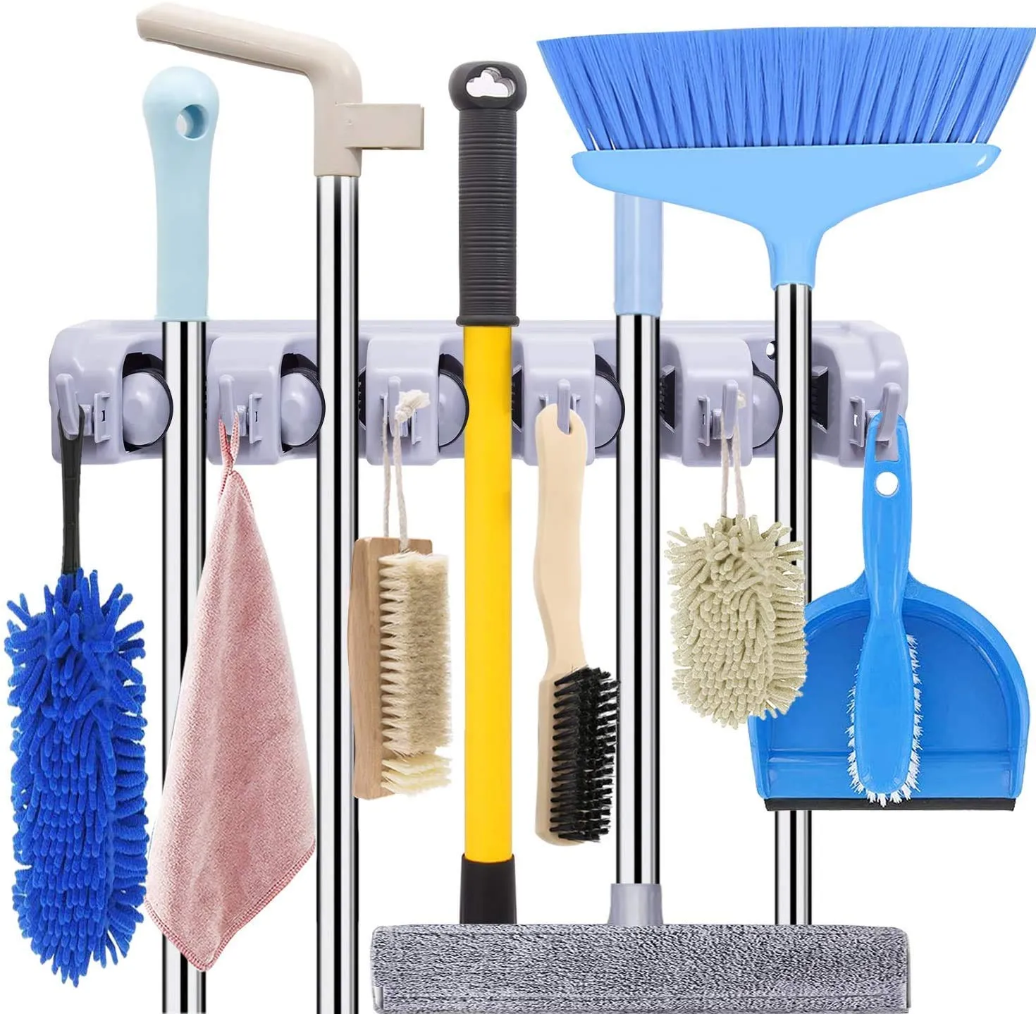 5 Slots Mop & Broom Holder