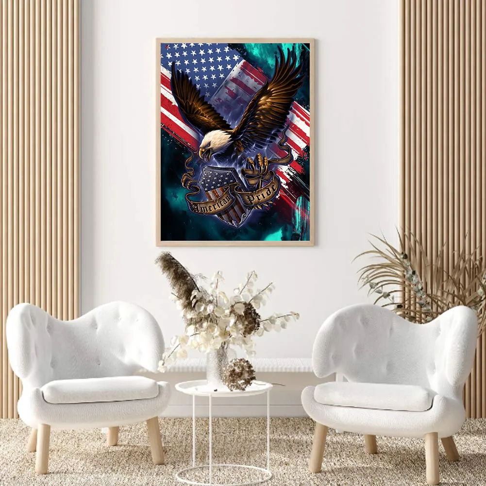 American Eagle - Full Round Drill Diamond Painting 30*40CM