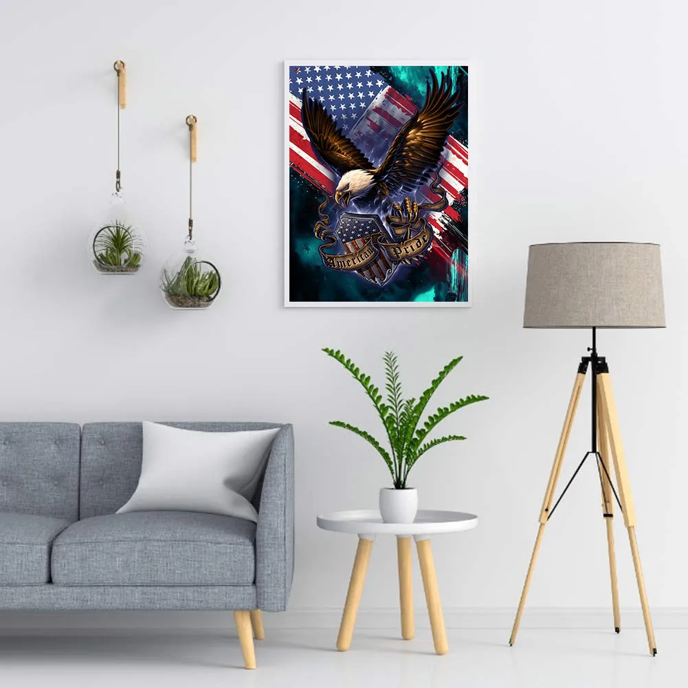 American Eagle - Full Round Drill Diamond Painting 30*40CM