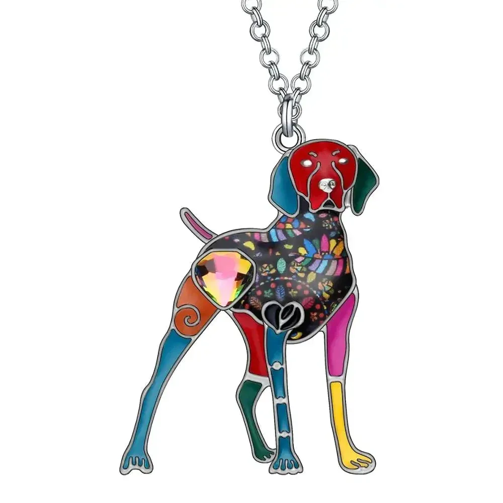 Artistic Brittany Spaniel Necklace / Brooch