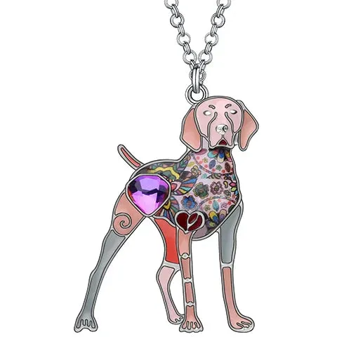 Artistic Brittany Spaniel Necklace / Brooch