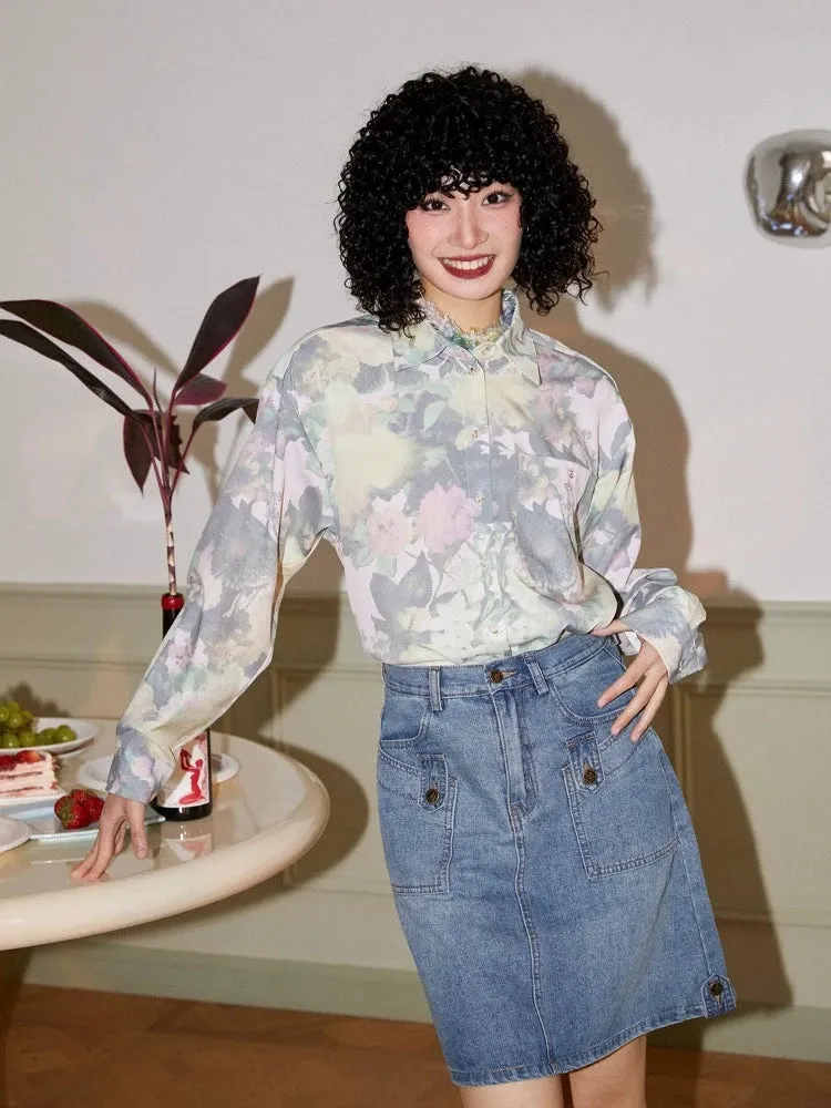 Artistic retro loose shirt【s0000006556】