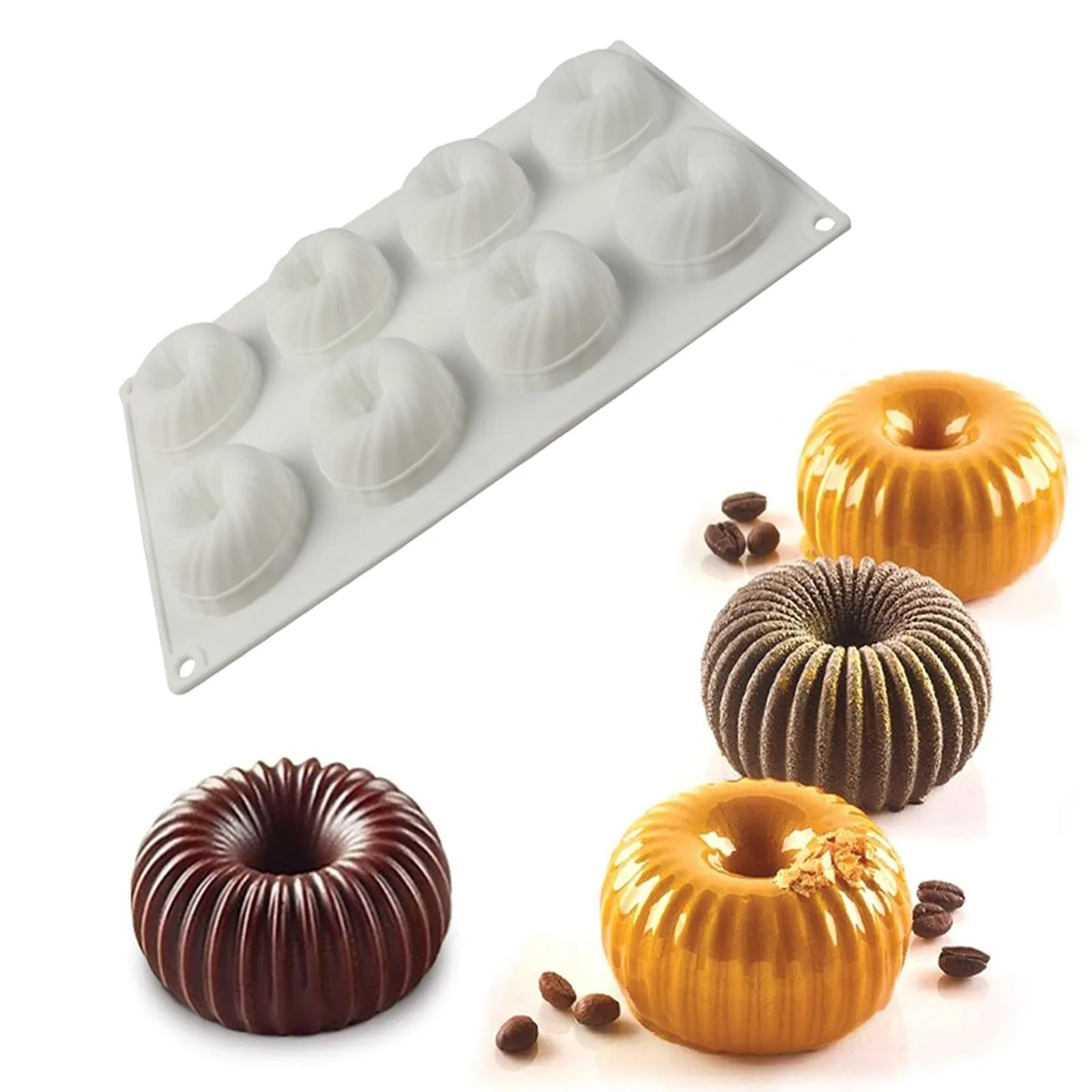 Artistic Silicon Cake Baking Mold Set