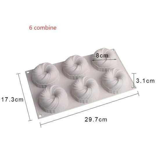 Artistic Silicon Cake Baking Mold Set