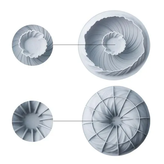 Artistic Silicon Cake Baking Mold Set