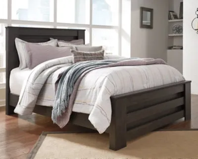 Brinxton Queen Panel Bed with 2 Nightstands