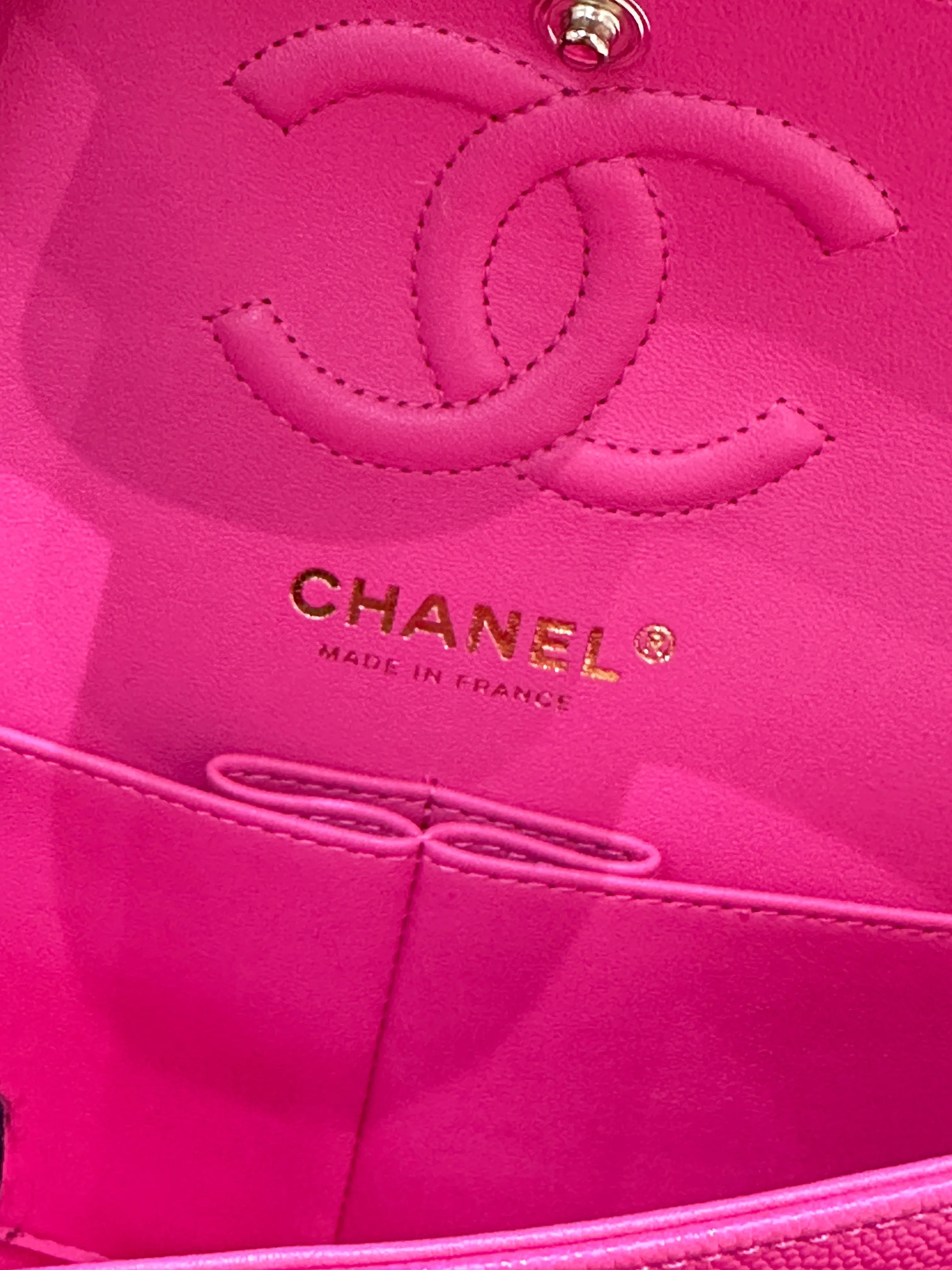 Chanel Classic Quilted Small Double Flap 22K Hot Pink