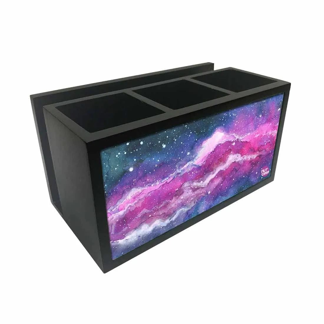 Cutlery Tissue Holder Napkin Stand -  Space Purple Watercolor