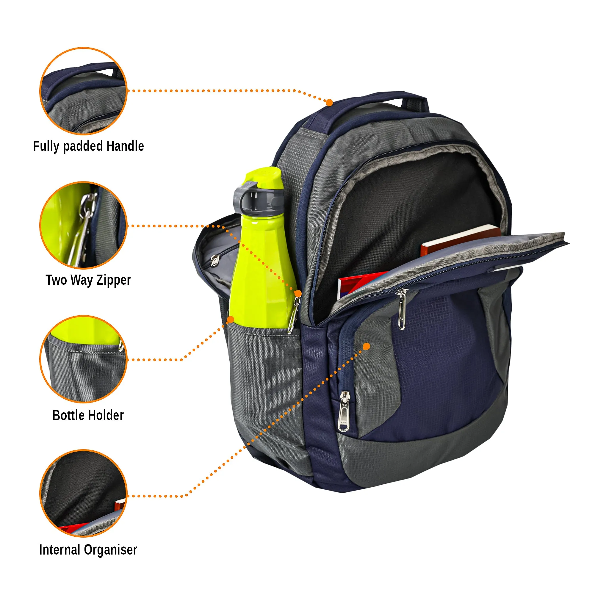 Dhariwal Backpack for College/Office/Casual 36L BP-239