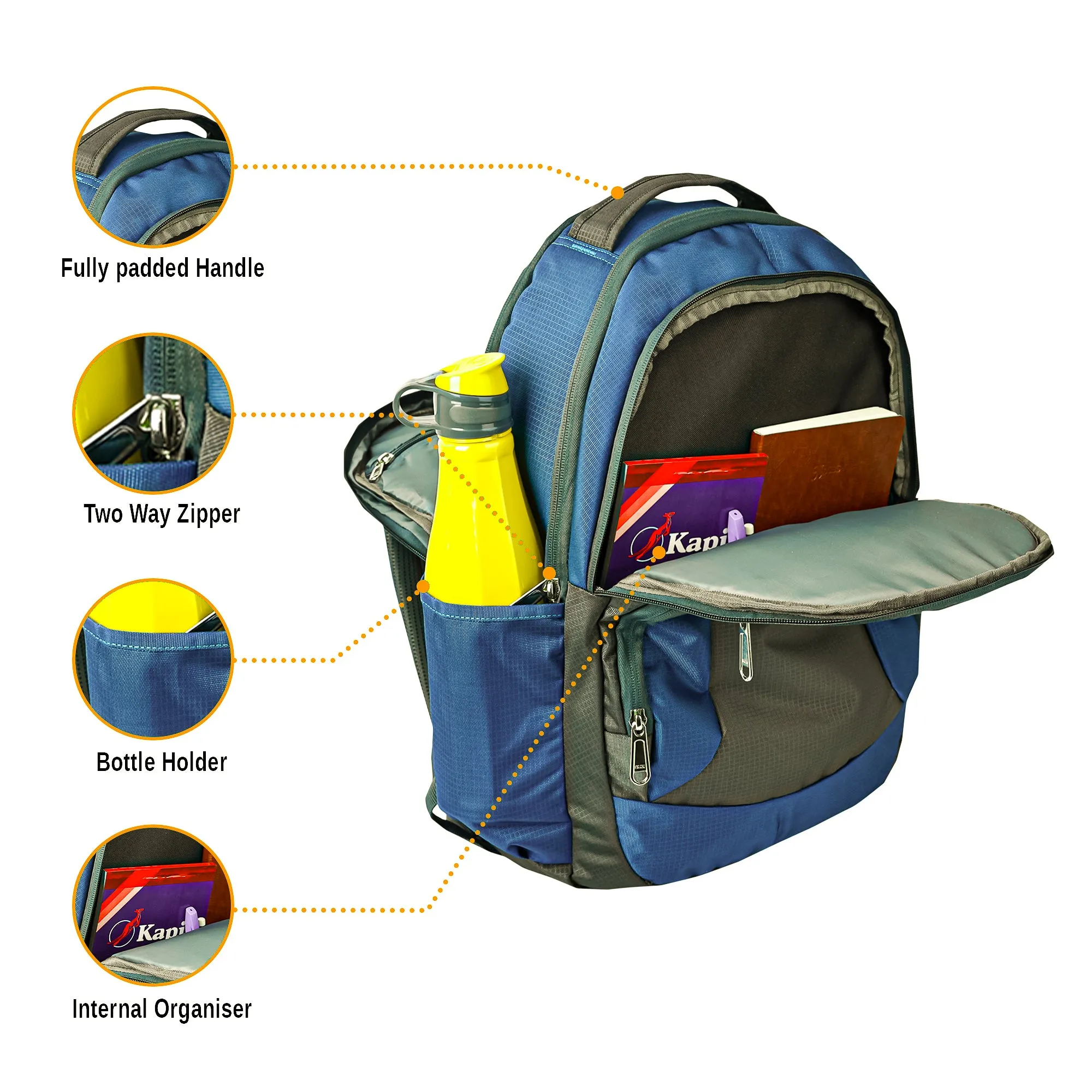 Dhariwal Backpack for College/Office/Casual 36L BP-239