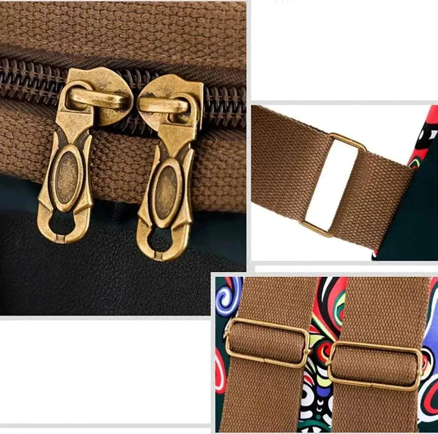 Fashion Designer Canvas Backpack | Women's Large School Bag | BBP012