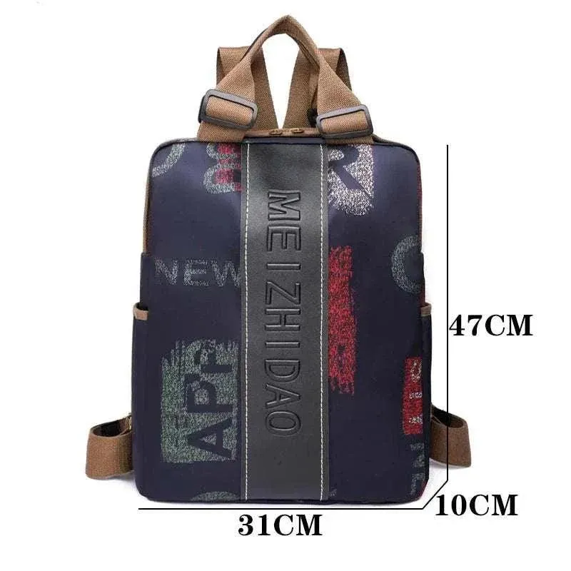 Fashion Designer Canvas Backpack | Women's Large School Bag | BBP012