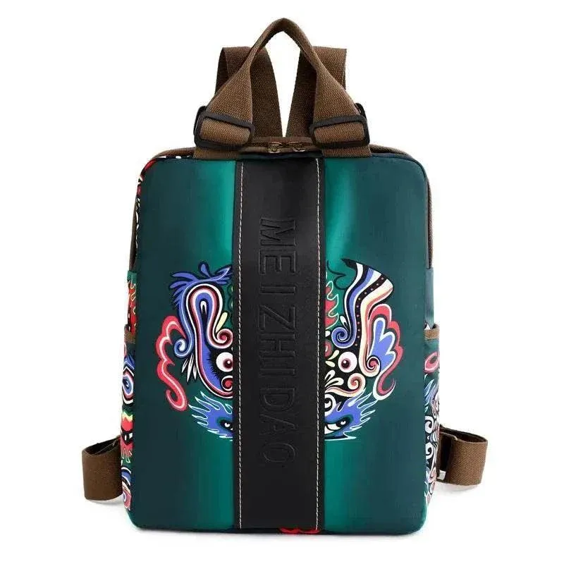 Fashion Designer Canvas Backpack | Women's Large School Bag | BBP012