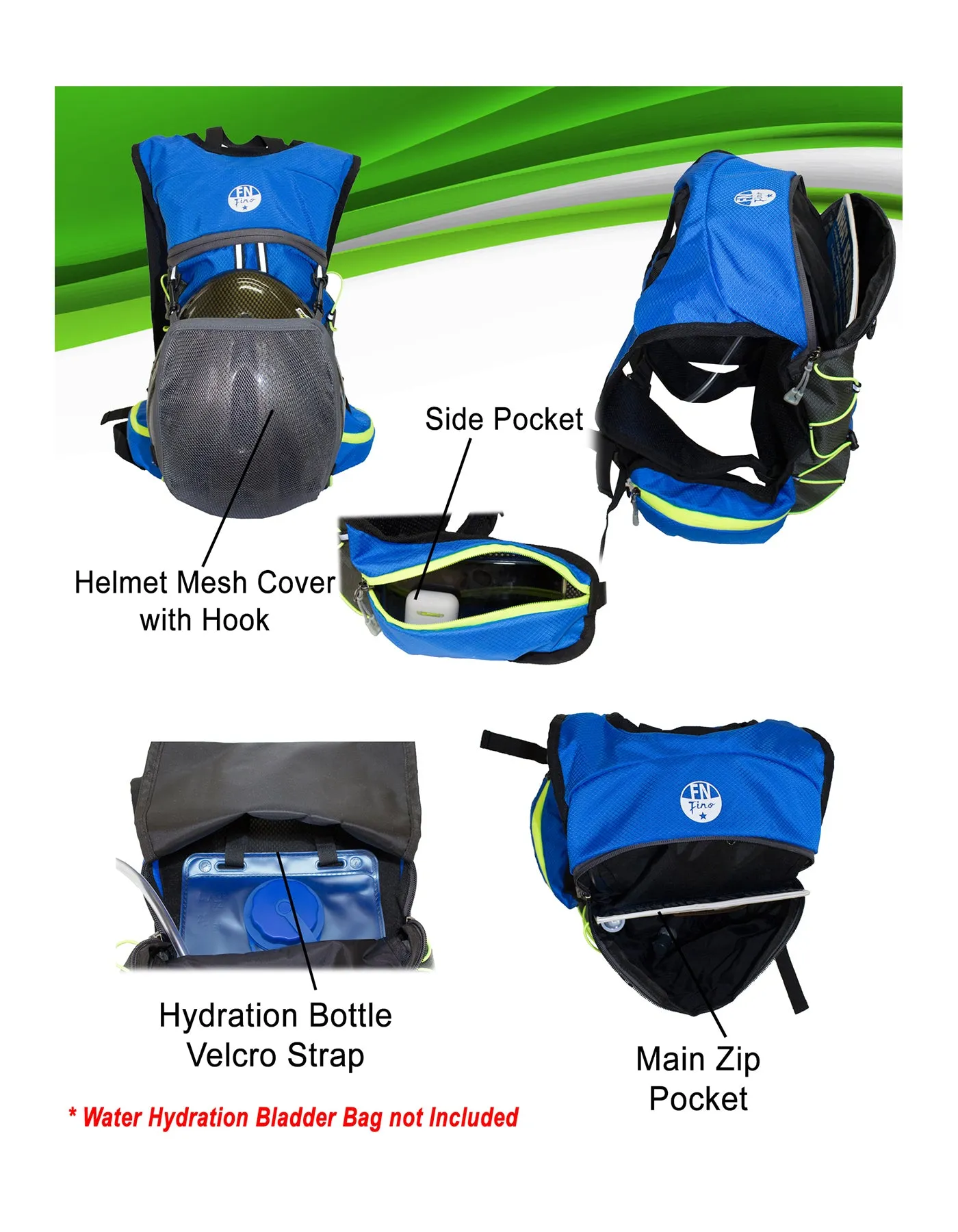 Fino B4500 Lightweight Mountain Bike Cycling & Sport Hydration Backpack