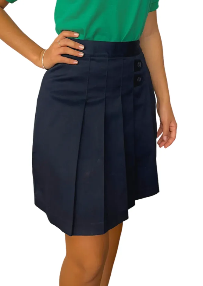 Flat Back Navy Tab Skort