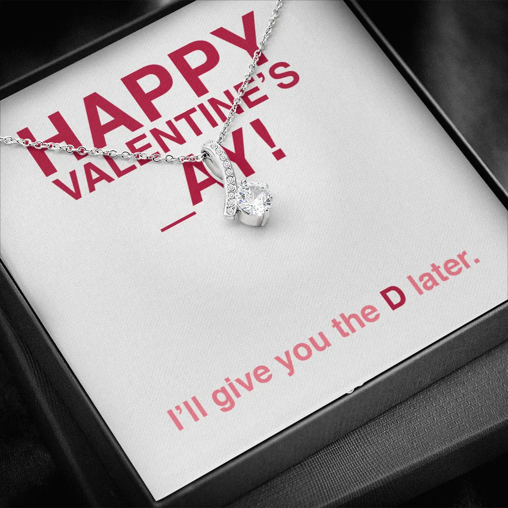 Funny Valentine's Day Alluring Beauty Necklace