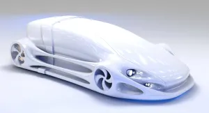 Futuristic Car HD 08 3D model