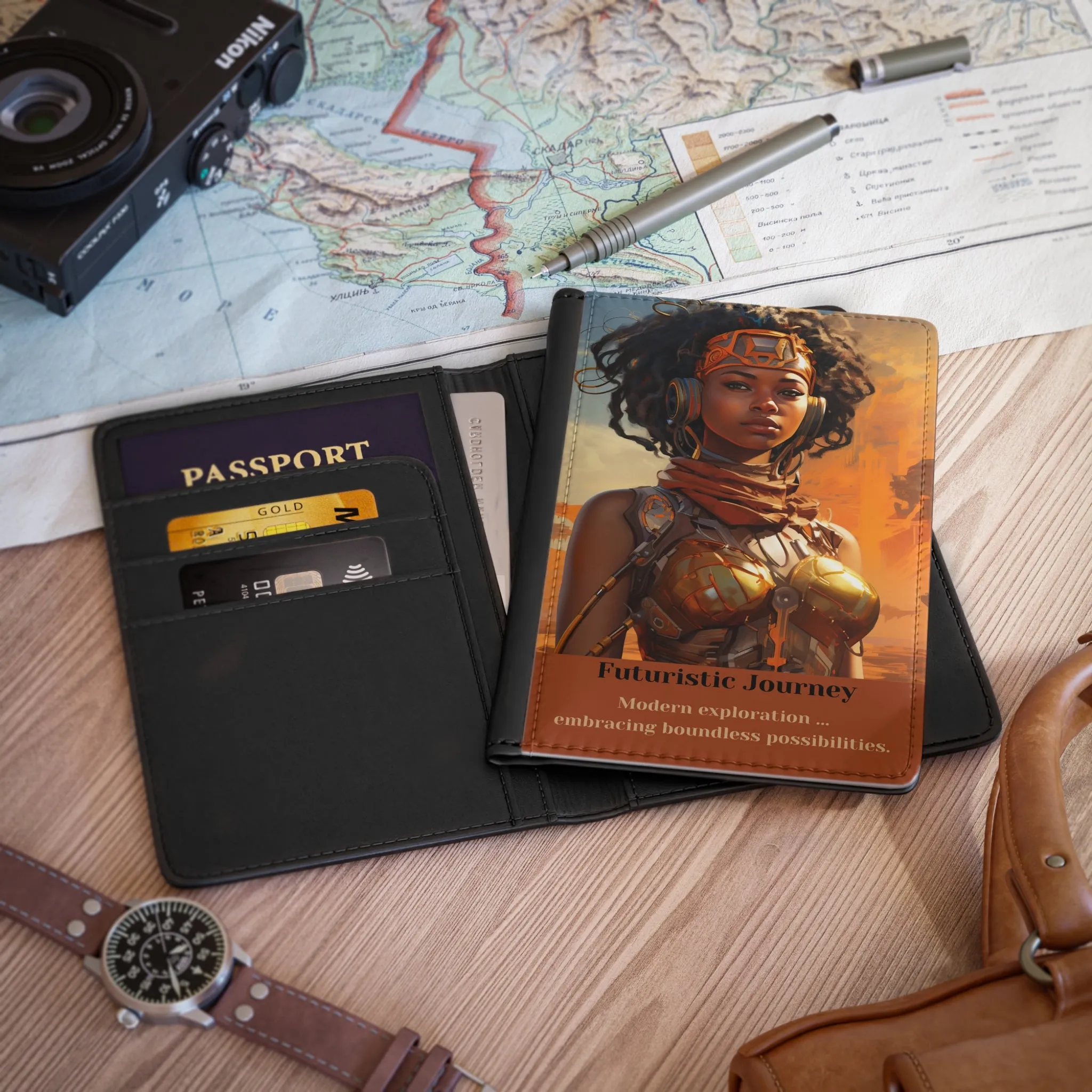 Futuristic Journey - passport cover