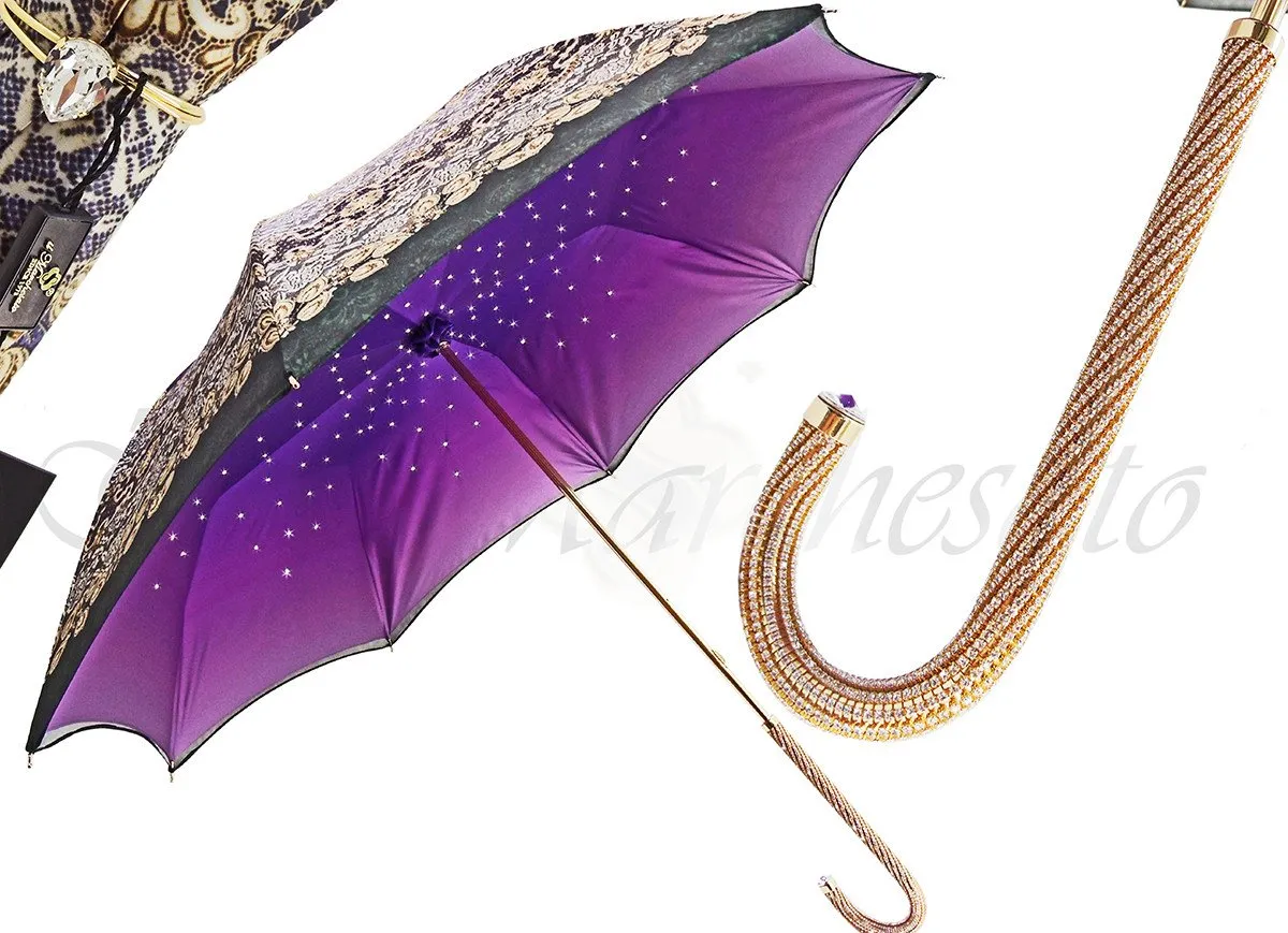 Handmade Luxury Women's Double Cloth Umbrellas