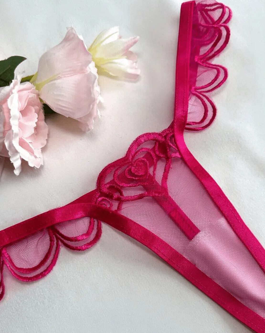 Hot Pink Corset Lingerie