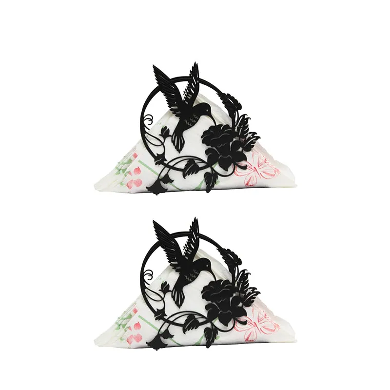Hummingbird Glory Napkin Holder - Set Of Two