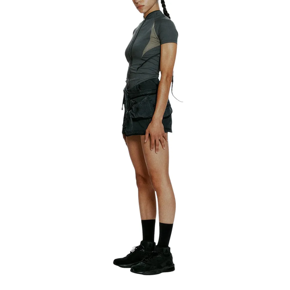 HYEIN SEO DYED MINI SKIRT W/ WAIST BAG