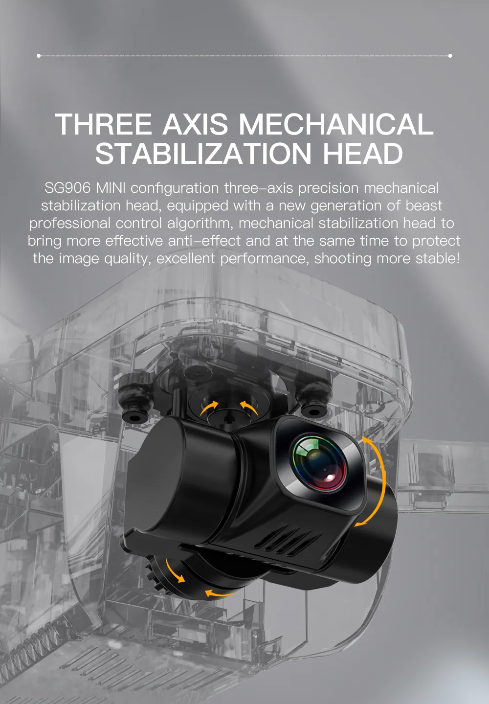 iSG906 MINI 4K Drone | 3-Axis Gimbal   EIS