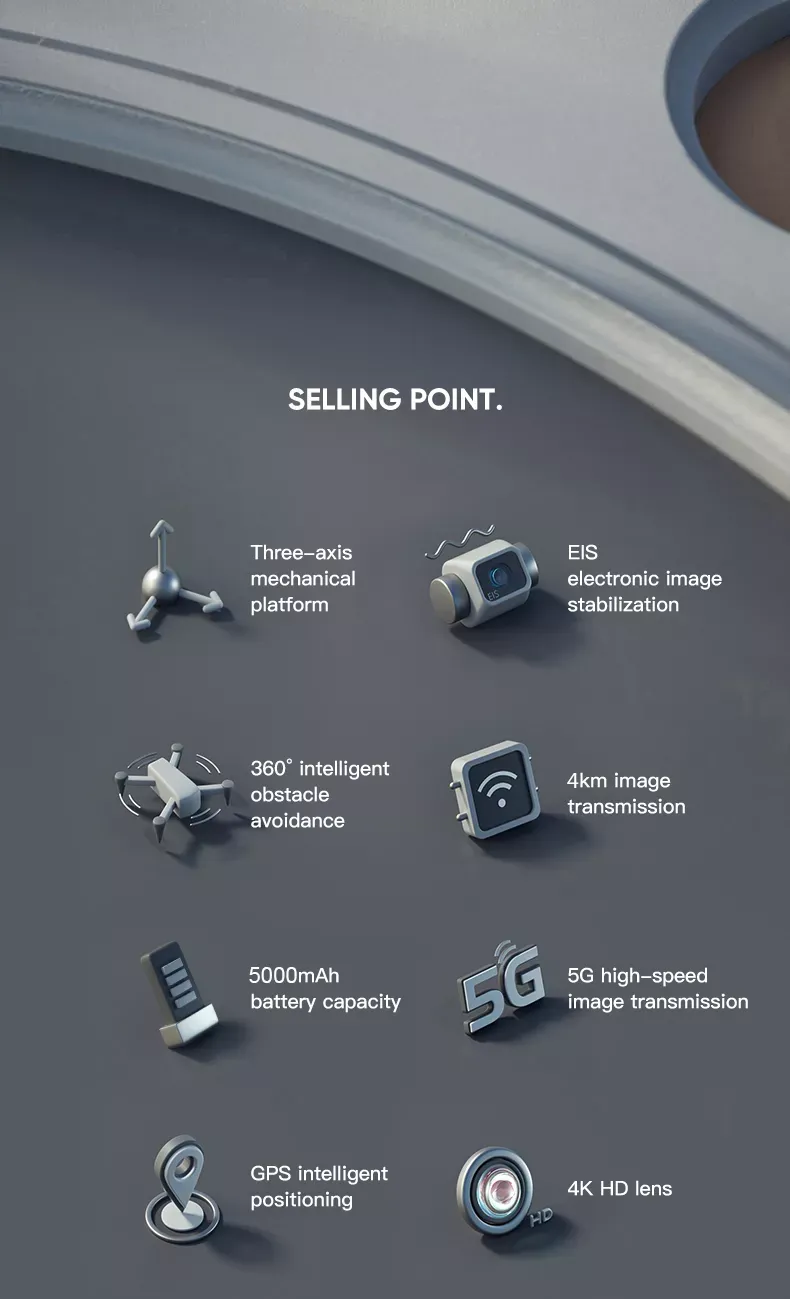 iSG906 MINI 4K Drone | 3-Axis Gimbal   EIS