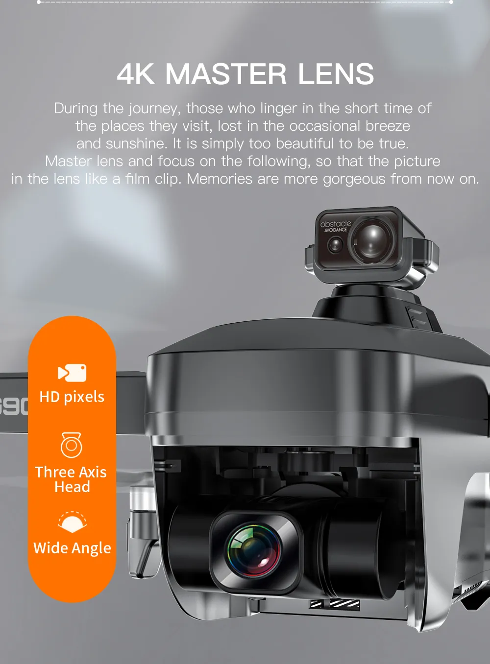 iSG906 MINI 4K Drone | 3-Axis Gimbal   EIS