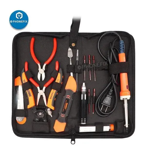 JM-P14 15 IN 1 Welding Repair Tools Set Toolbox Bag RC Drone Tools