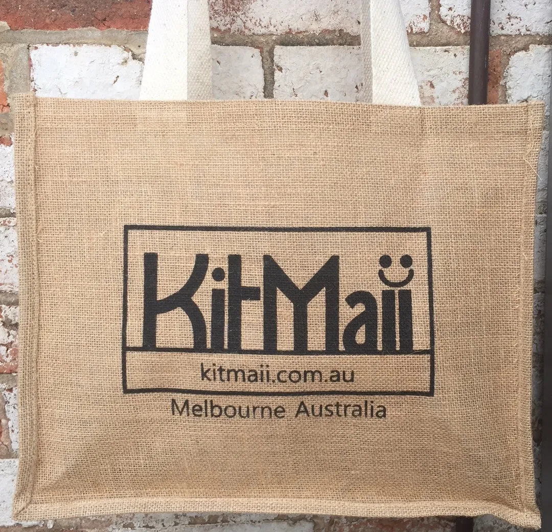 Jute Shopping Bag with handy pockets