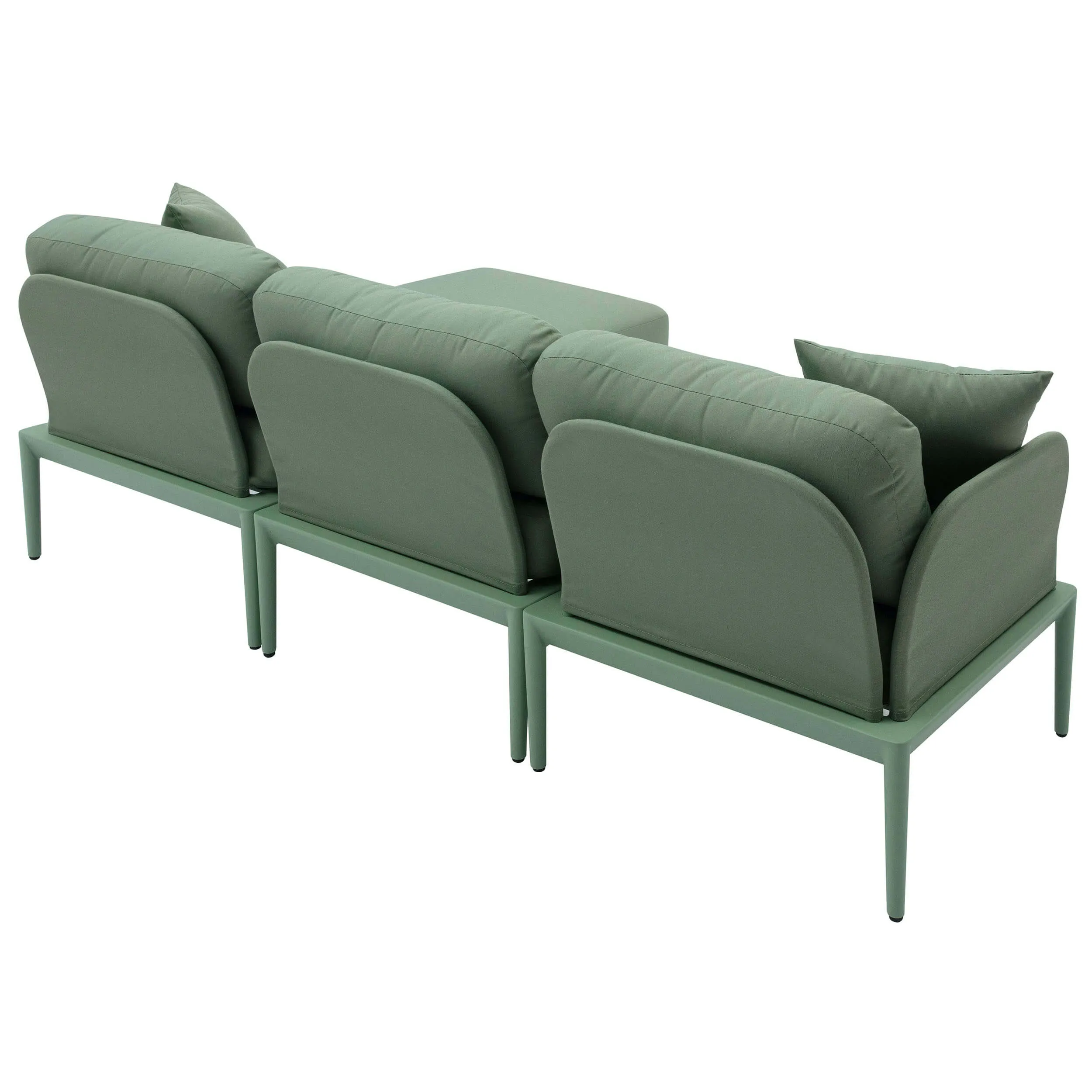 Kapri Outdoor Modular Sectional, Moss Green