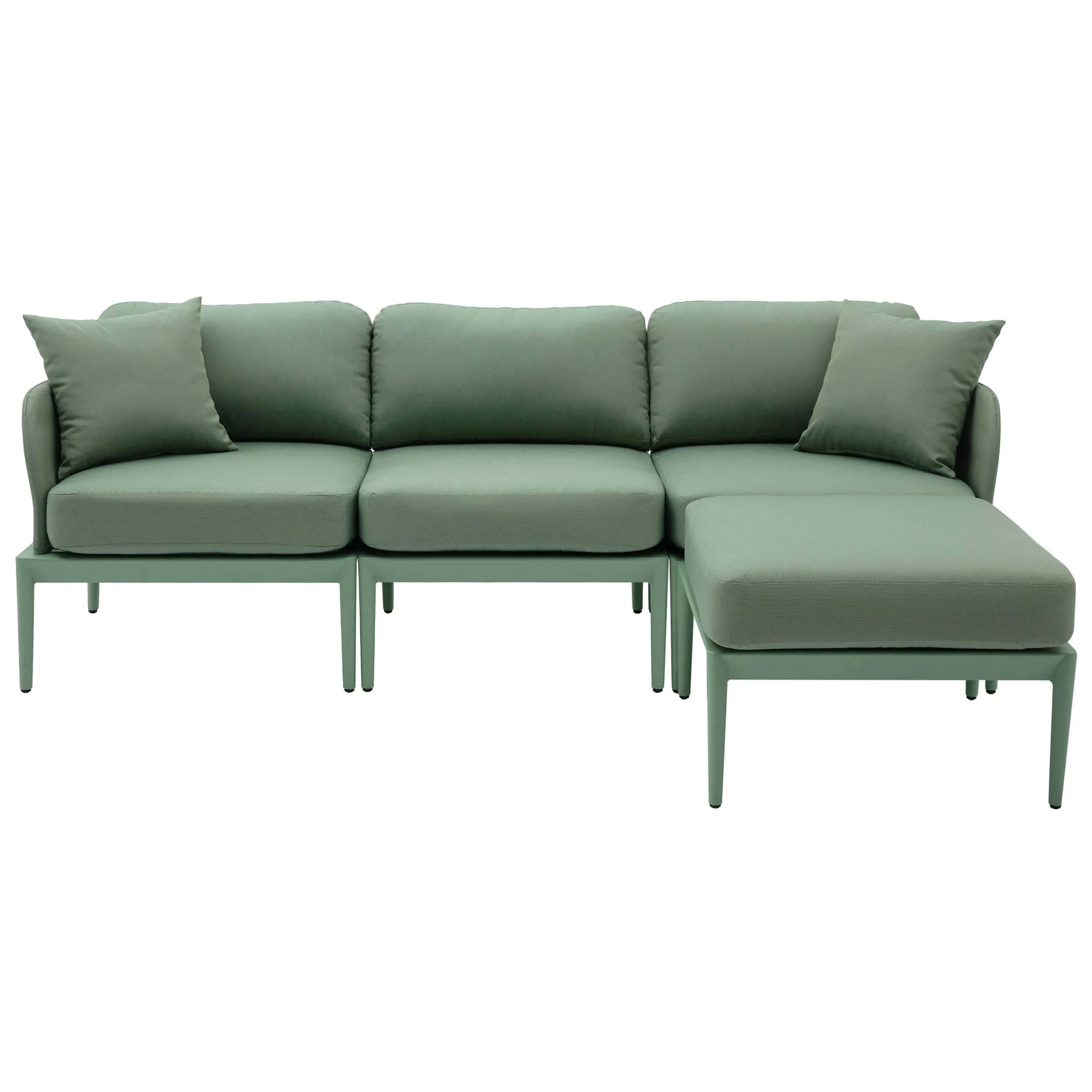 Kapri Outdoor Modular Sectional, Moss Green