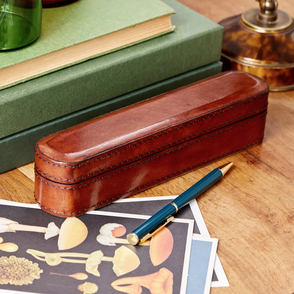 Leather Pen Box for One