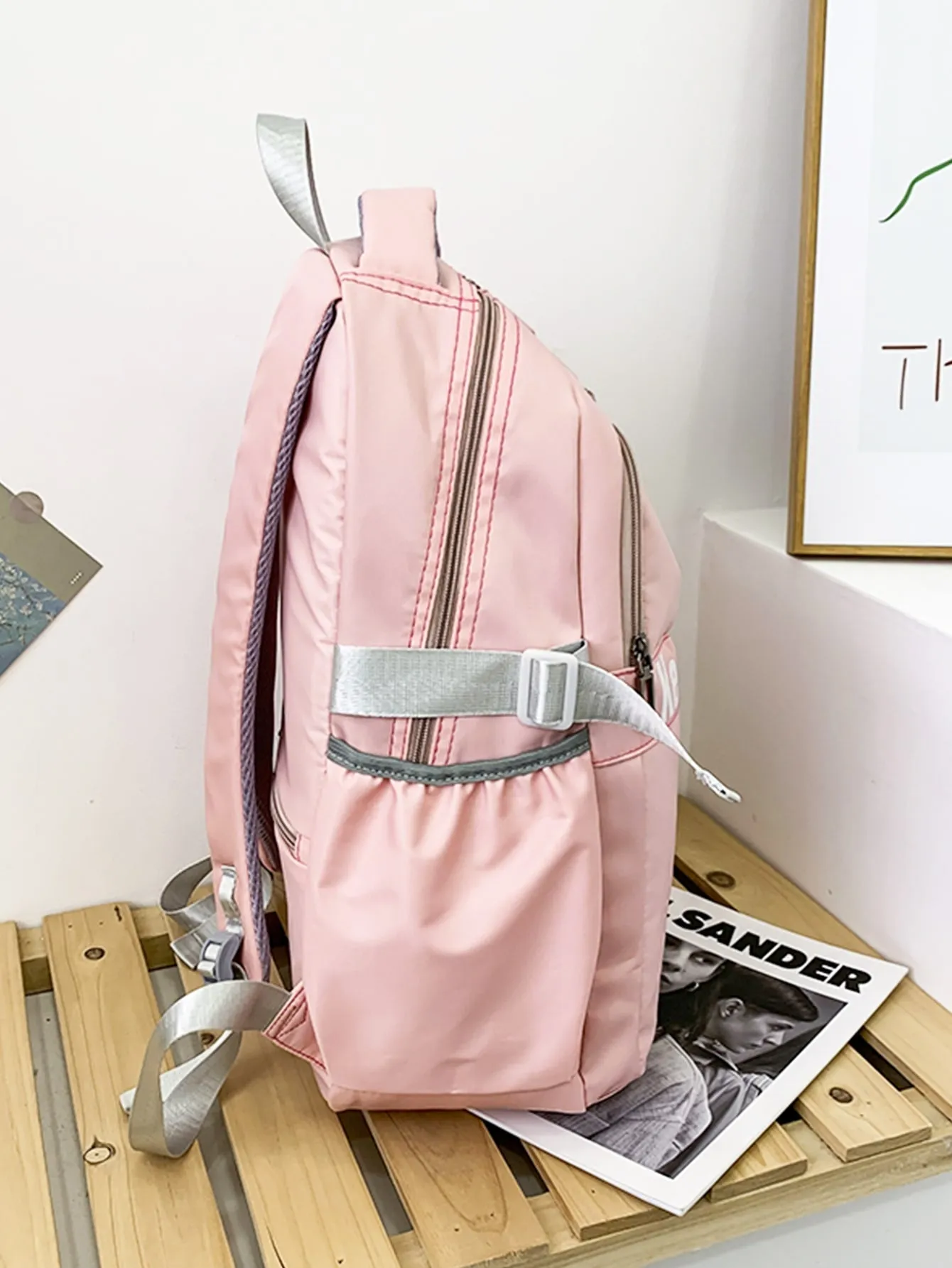 Letter Graphic Backpack