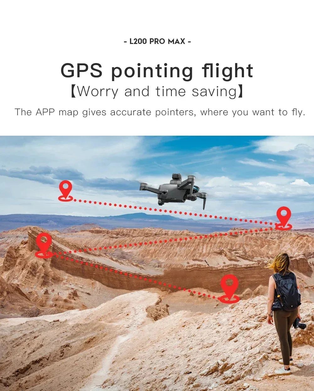 NEW!L400 PRO  Professional Drone 2-axis PTZ 4K EIS Dual Camera HD Four-axis Obstacle Avoidance Brushless GPS 5G FPV Drones