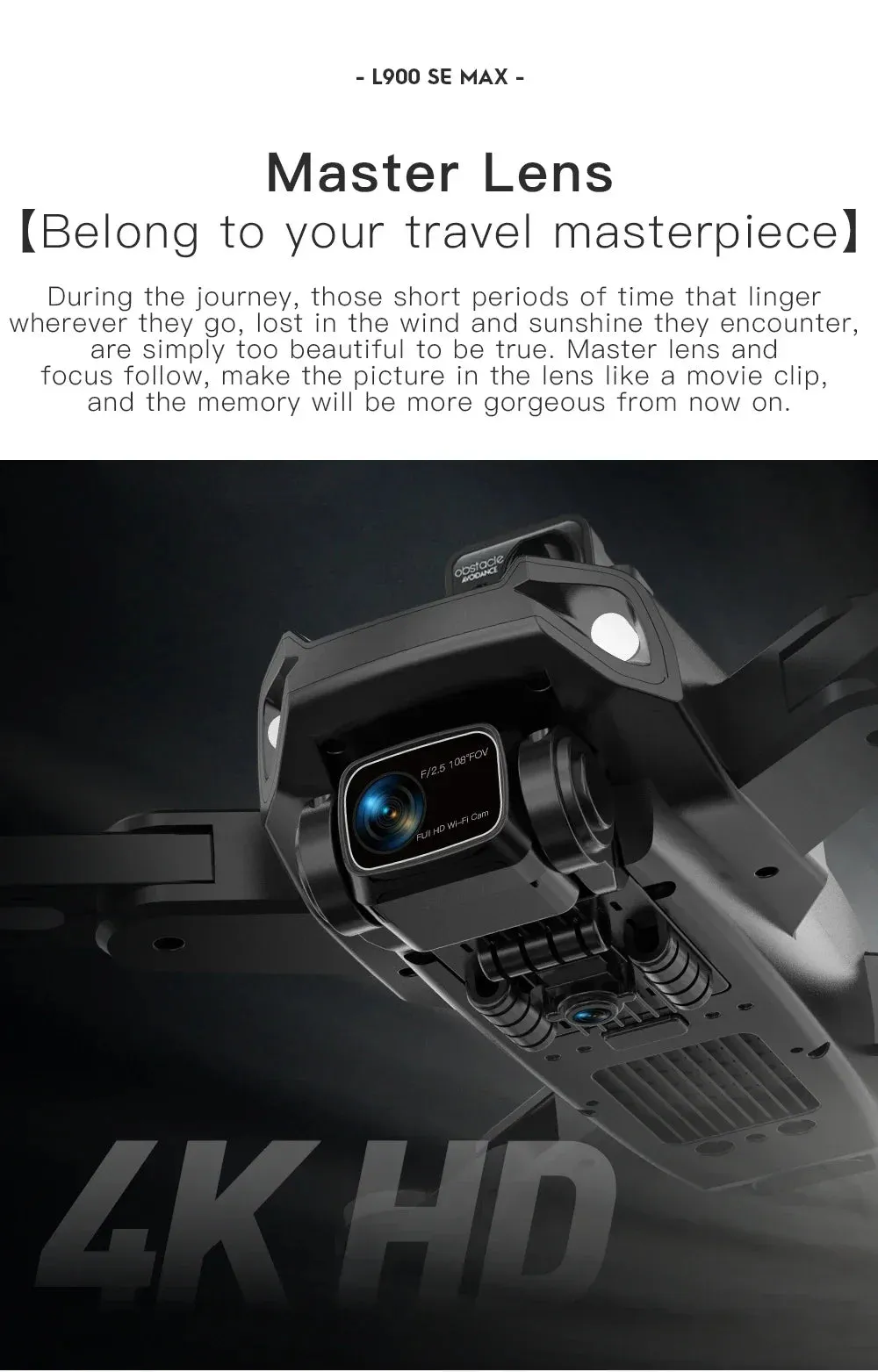 NEW!L400 PRO  Professional Drone 2-axis PTZ 4K EIS Dual Camera HD Four-axis Obstacle Avoidance Brushless GPS 5G FPV Drones