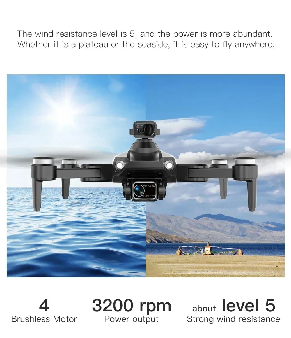 NEW!L400 PRO  Professional Drone 2-axis PTZ 4K EIS Dual Camera HD Four-axis Obstacle Avoidance Brushless GPS 5G FPV Drones