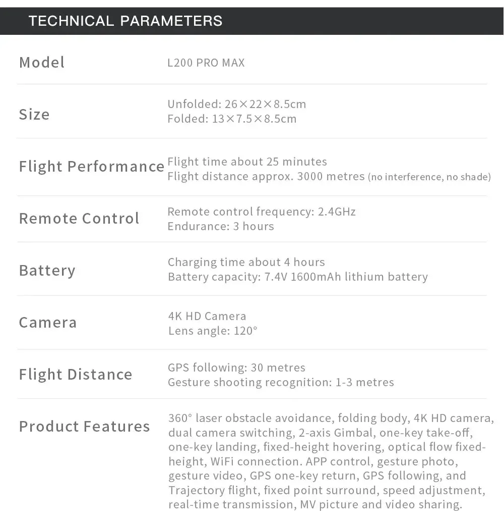 NEW!L400 PRO  Professional Drone 2-axis PTZ 4K EIS Dual Camera HD Four-axis Obstacle Avoidance Brushless GPS 5G FPV Drones