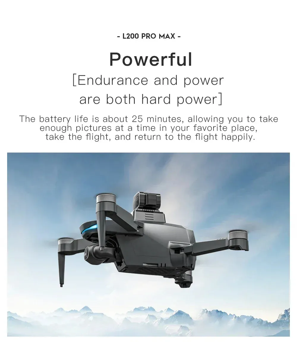 NEW!L400 PRO  Professional Drone 2-axis PTZ 4K EIS Dual Camera HD Four-axis Obstacle Avoidance Brushless GPS 5G FPV Drones