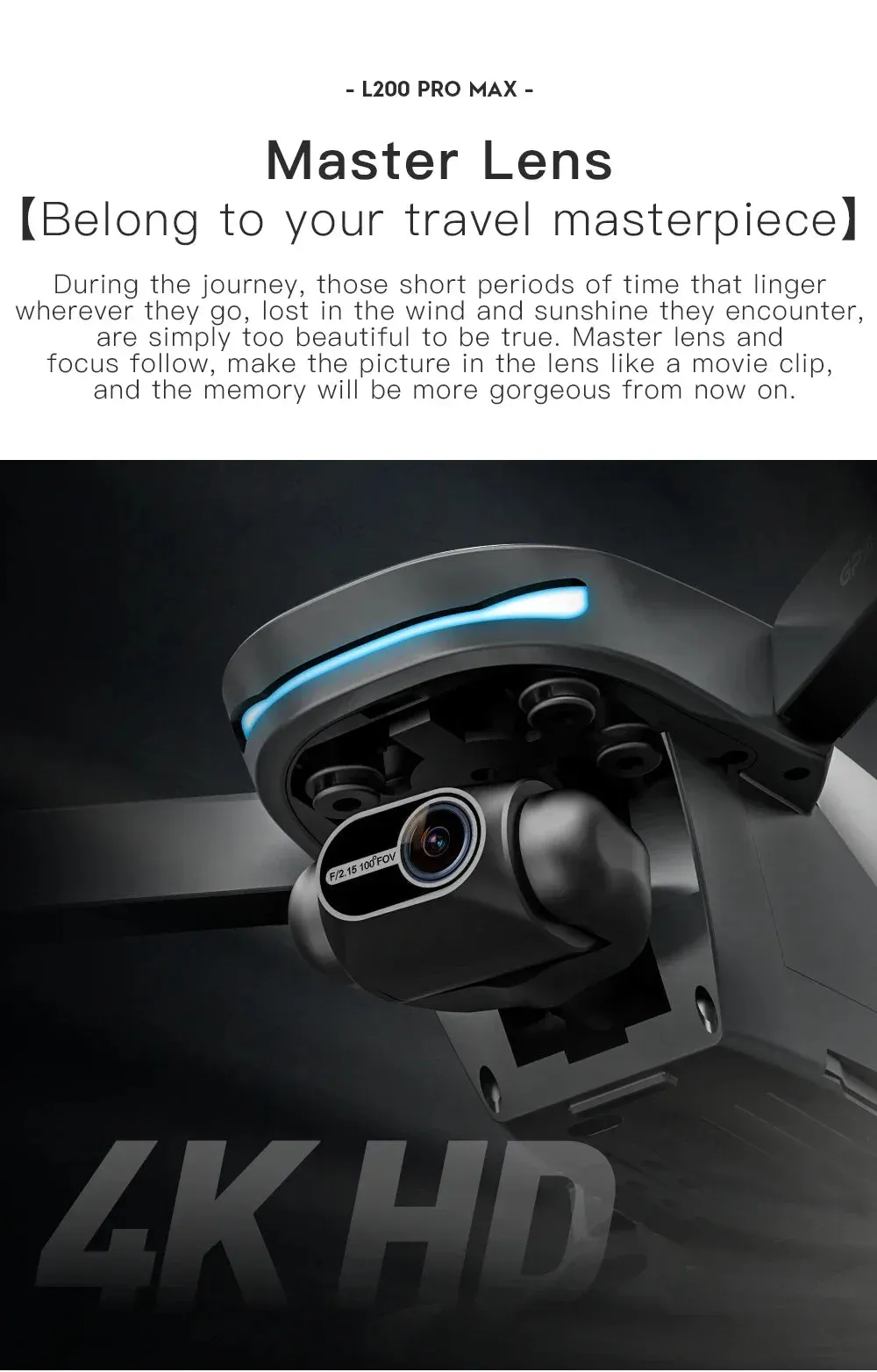 NEW!L400 PRO  Professional Drone 2-axis PTZ 4K EIS Dual Camera HD Four-axis Obstacle Avoidance Brushless GPS 5G FPV Drones