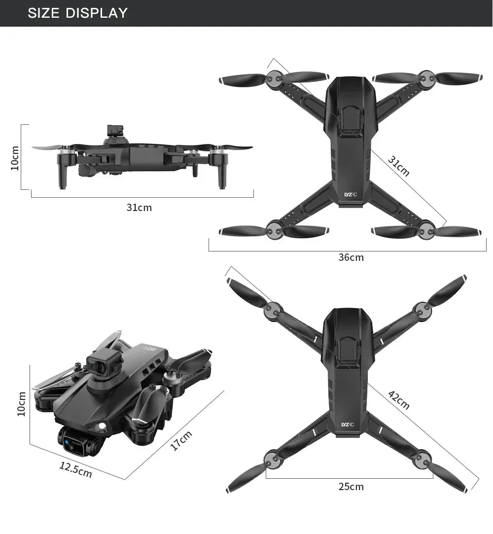 NEW!L400 PRO  Professional Drone 2-axis PTZ 4K EIS Dual Camera HD Four-axis Obstacle Avoidance Brushless GPS 5G FPV Drones