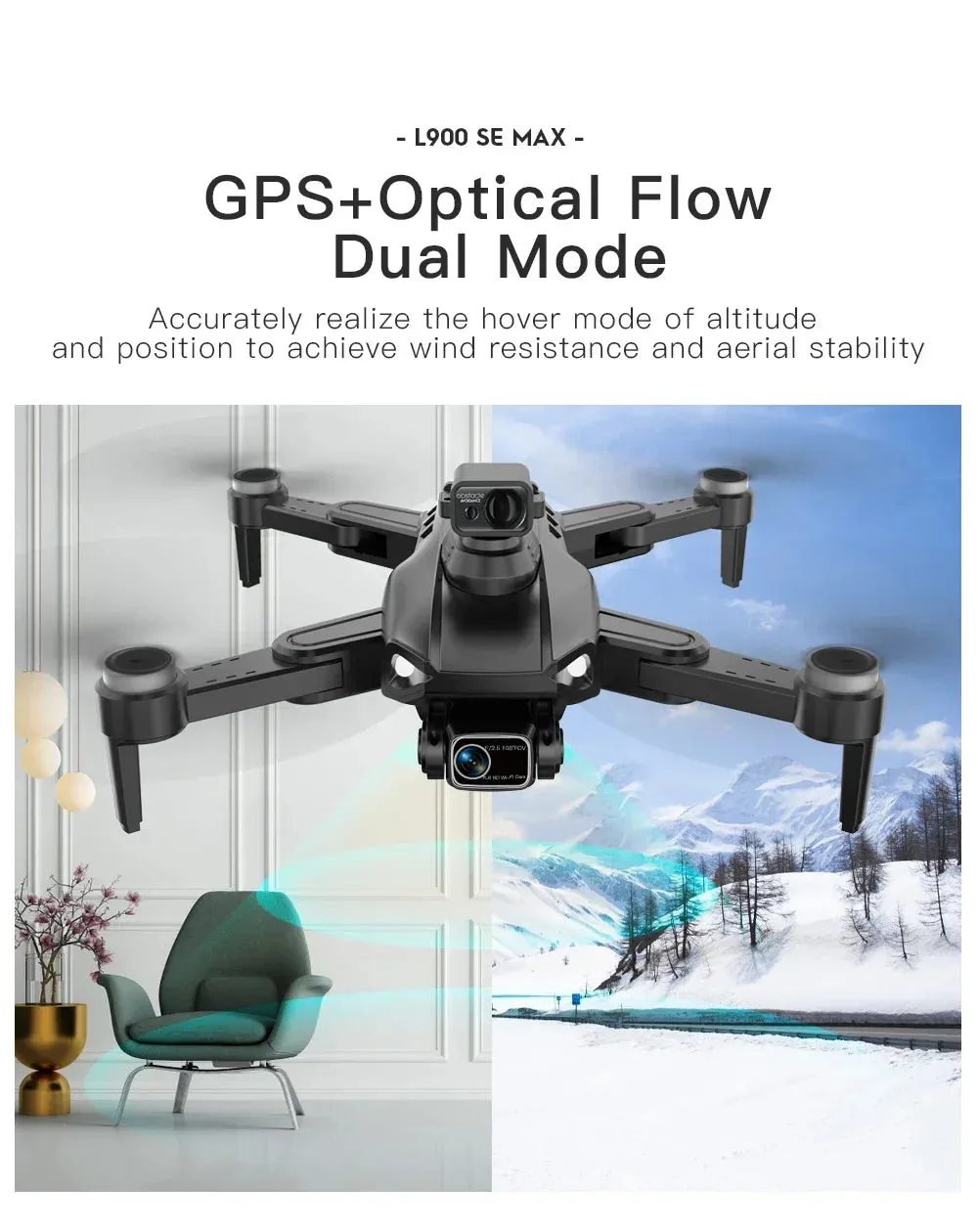 NEW!L400 PRO  Professional Drone 2-axis PTZ 4K EIS Dual Camera HD Four-axis Obstacle Avoidance Brushless GPS 5G FPV Drones