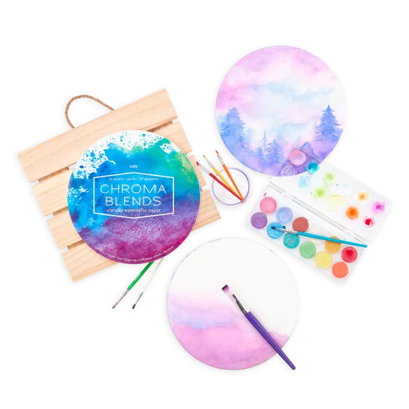 Ooly Chroma Blends Circular Watercolor Paper