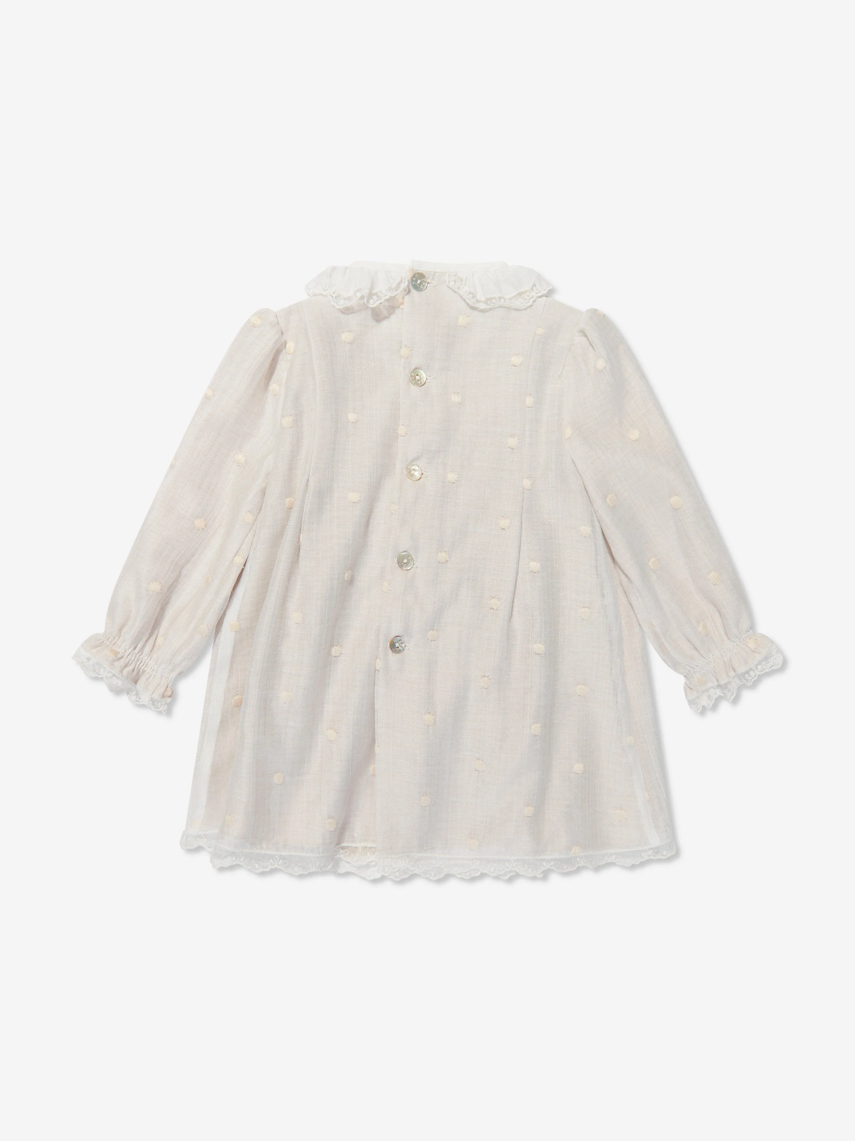 Paz Rodriguez Baby Girls Dress With Bloomers in Ivory