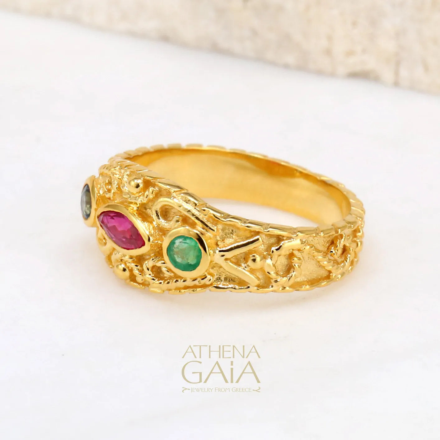 Regal Byzantine Antique Ring