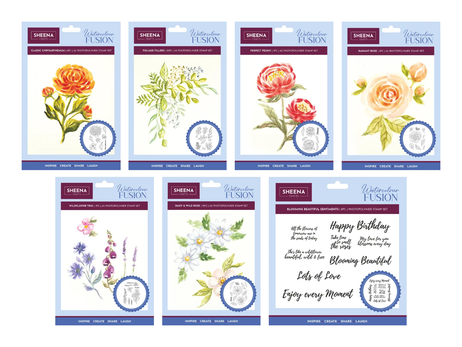 Sheena Douglass Watercolour Fusion Stamp Collection