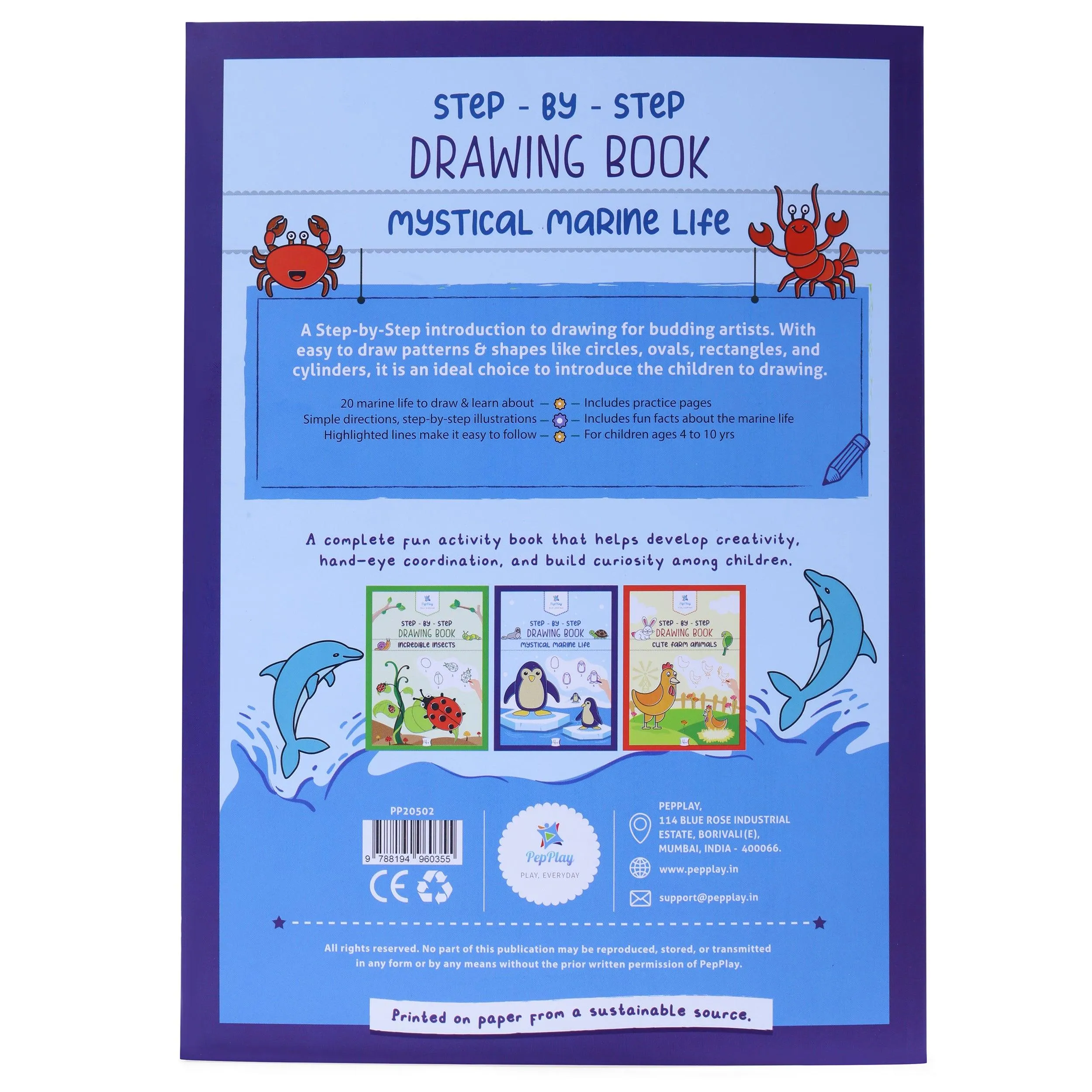 Step-By-Step Drawing Book-Mystical Marine Life